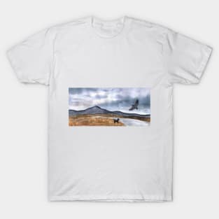 Alaska Landscape Watercolor T-Shirt